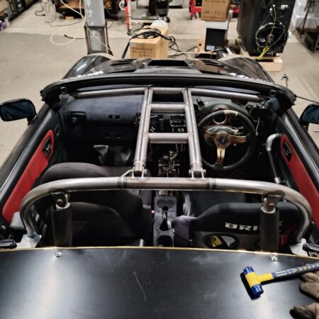 MR-S　自作ロールケージ　ロールバー