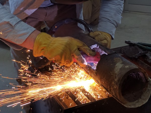 水道管のプラズマ切断