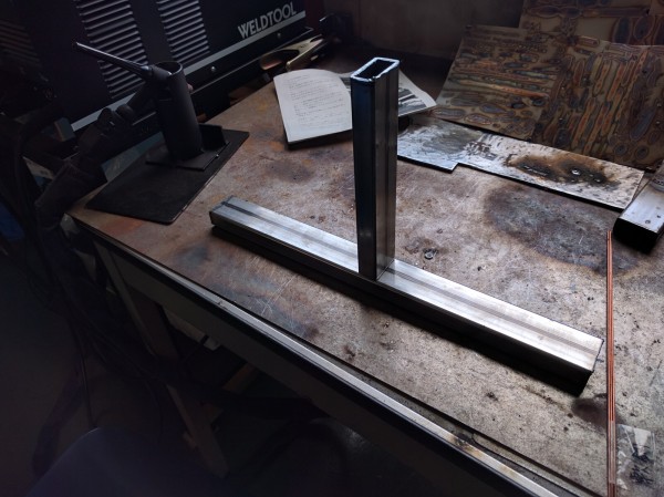 角パイプをTIG溶接