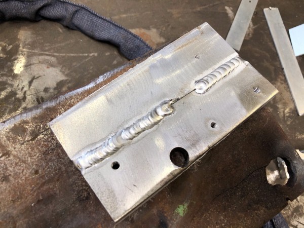 TIG溶接でアルミ9mmを溶接