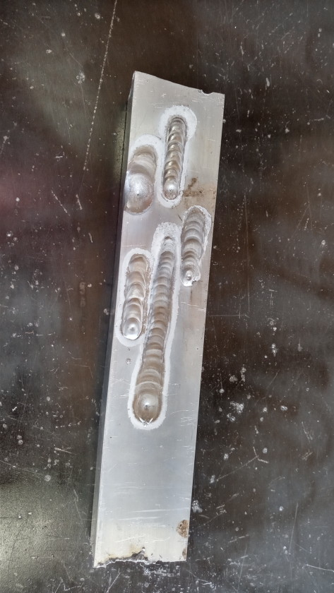 アルミTIG溶接の練習