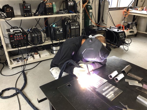 アルミのTIG溶接を練習