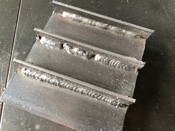 隅肉溶接の練習