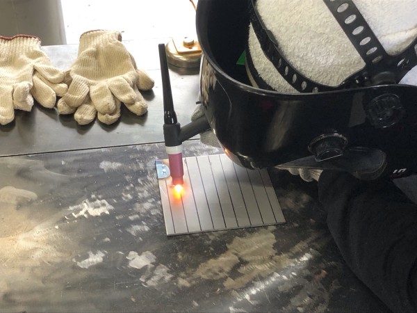 TIG溶接の練習