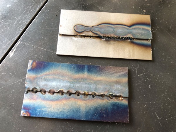 マイクロTIG溶接の練習