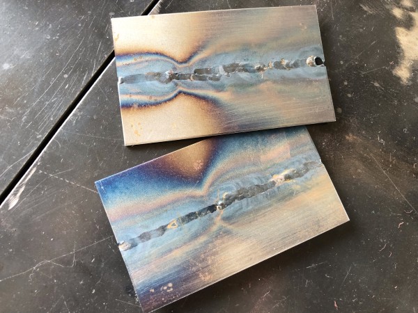 TIG溶接でなめ付け