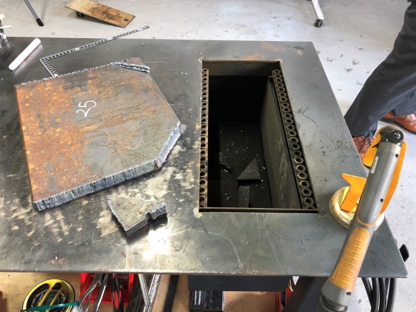 厚板25mmをプラズマ切断