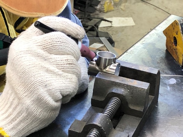 TIG溶接,マイクロTIG溶接,チタン,パイプ,薄板溶接