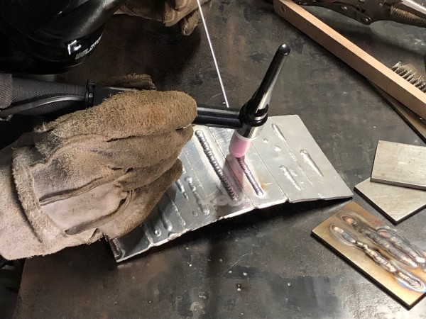 TIG溶接,アルミ溶接,練習