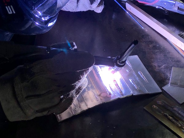 TIG溶接,アルミ溶接,練習
