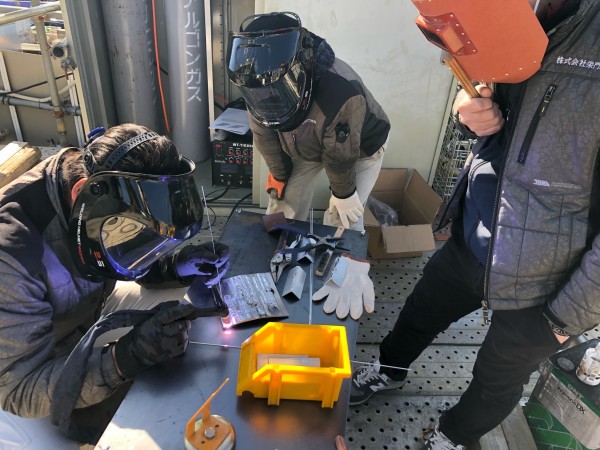 TIG溶接,アルミ溶接,角継手,溶接棒,講習