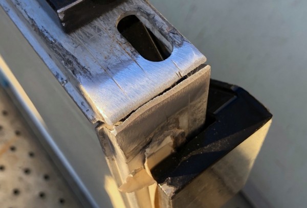 防音パネル,アルミフレーム,割れ,補修,TIG溶接,アルミ溶接,角継手