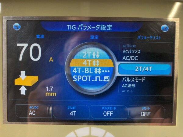 WT-TIG320S,TIG溶接機,機能,4Tモード