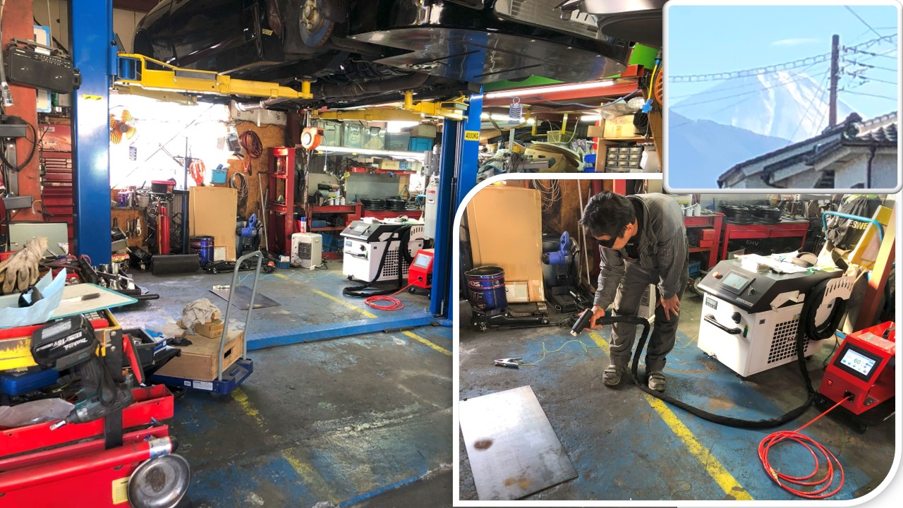 ファイバーレーザー溶接機WT-FL1500を山梨のカーショップに納品