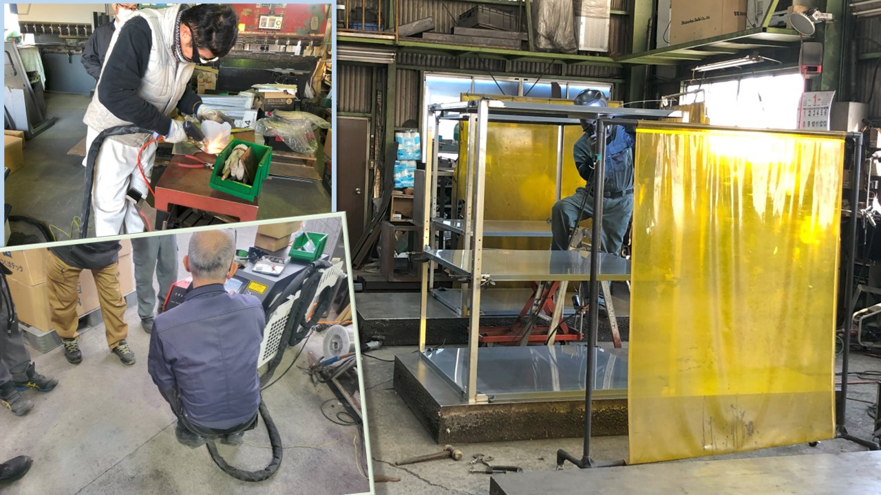 ファイバーレーザー溶接機WT-FL1500を茨城県の製作所に納品