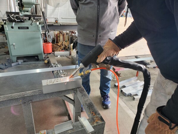 アルミテスト溶接