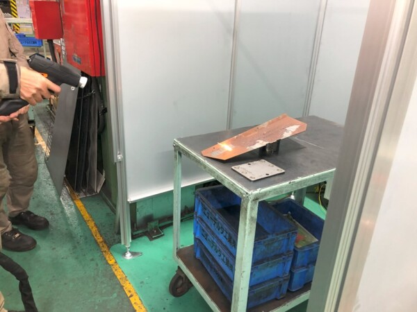 ファイバーレーザー溶接機 WT-FL2000で錆落とし