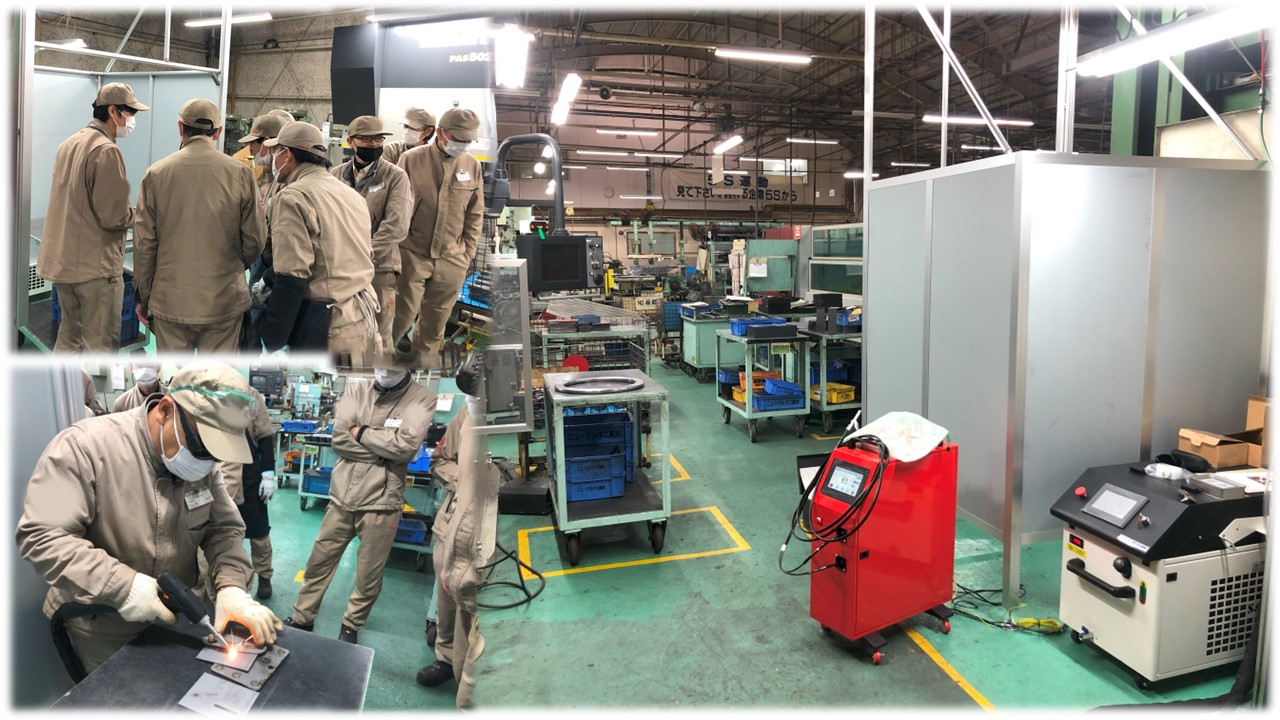 ファイバーレーザー溶接機 WT-FL2000を製造工場に納品