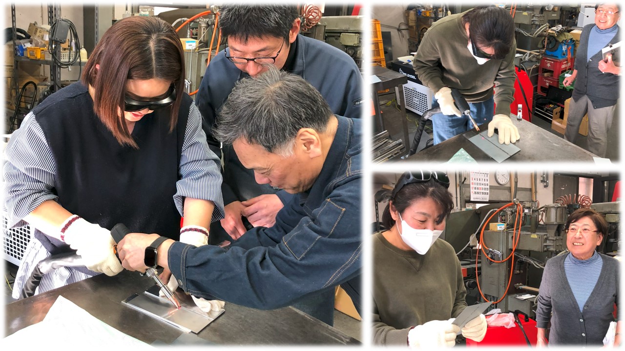 女性でも簡単溶接できるファイバーレーザー溶接機