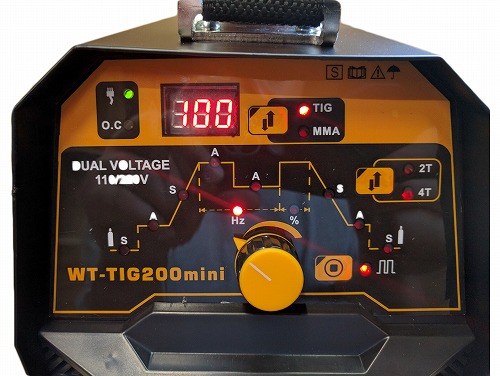 インバーター直流TIG溶接機　WT-TIG200mini(100V/200V兼用)